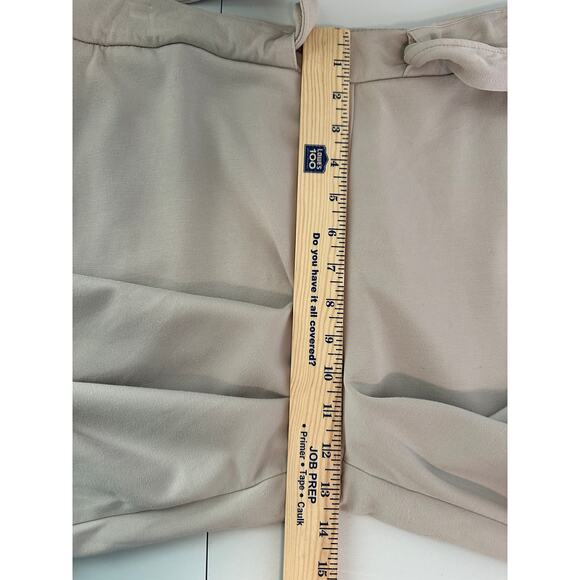 Nicole Miller Wide Leg Light Gray Pants High Rise Elastic Waist Workwear XL - Picture 7 of 8